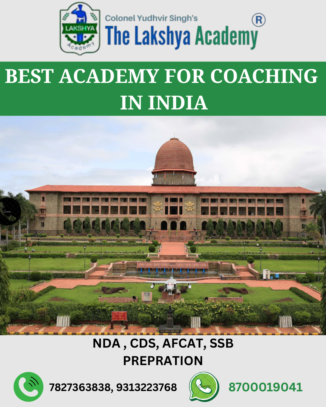 Lakshay Academy – The Best Academy for Offline Coaching in India for NDA, CDS, and AFCAT Exam