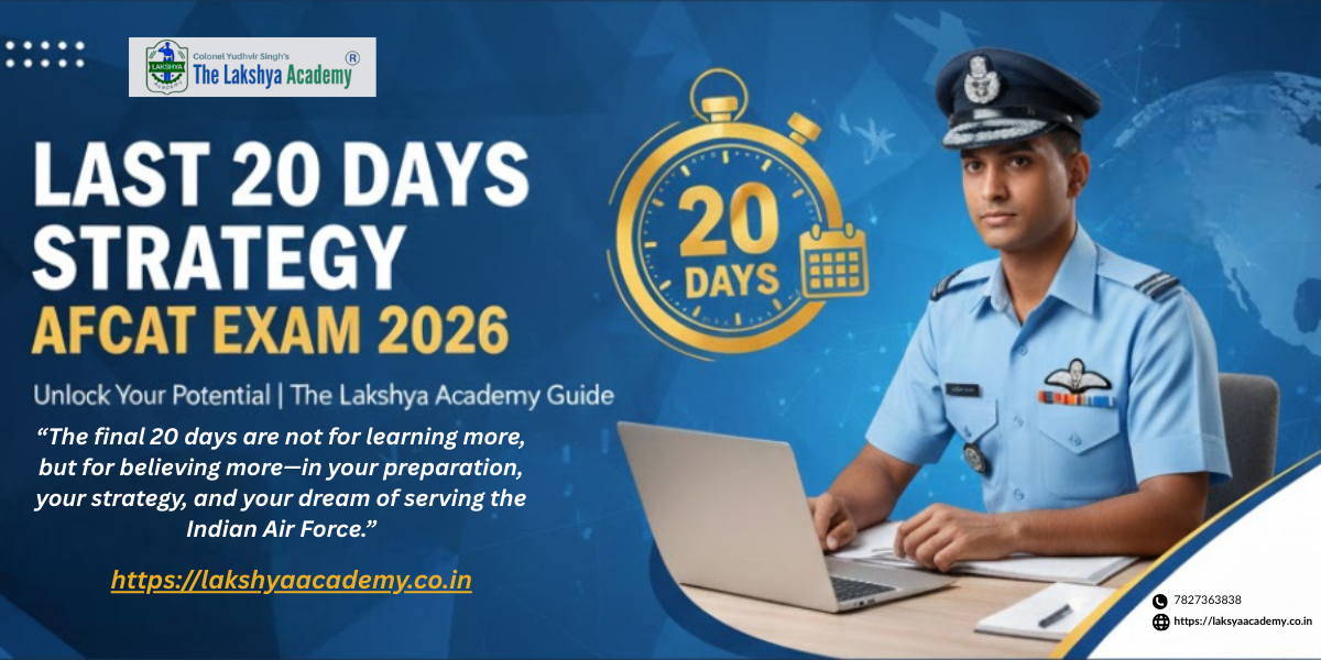 Last 20 Days Strategy for AFCAT Exam 2026 | The Lakshya Academy Guide