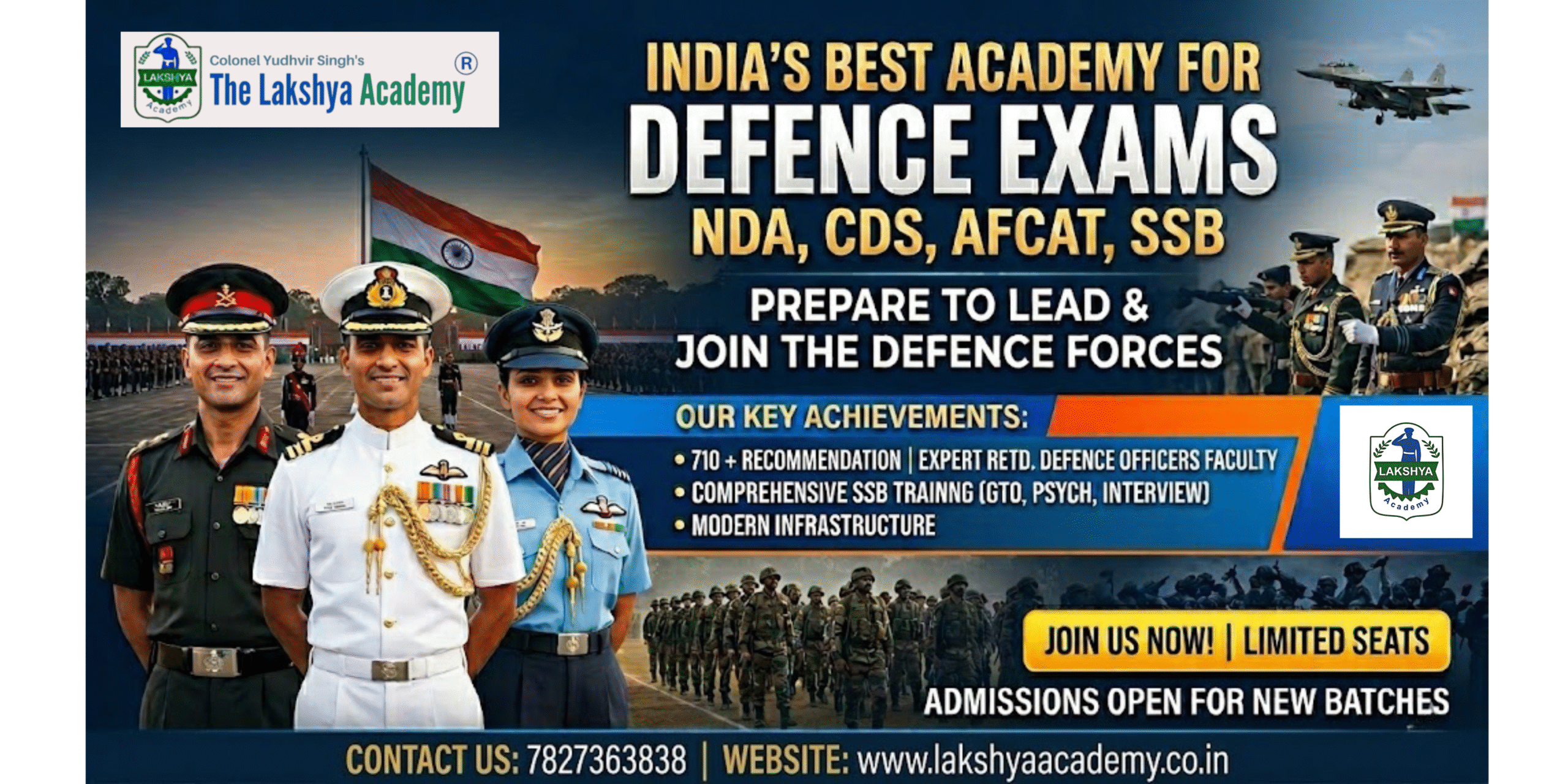 India’s Best Academy for NDA, CDS, AFCAT and SSB – The Lakshya Academy