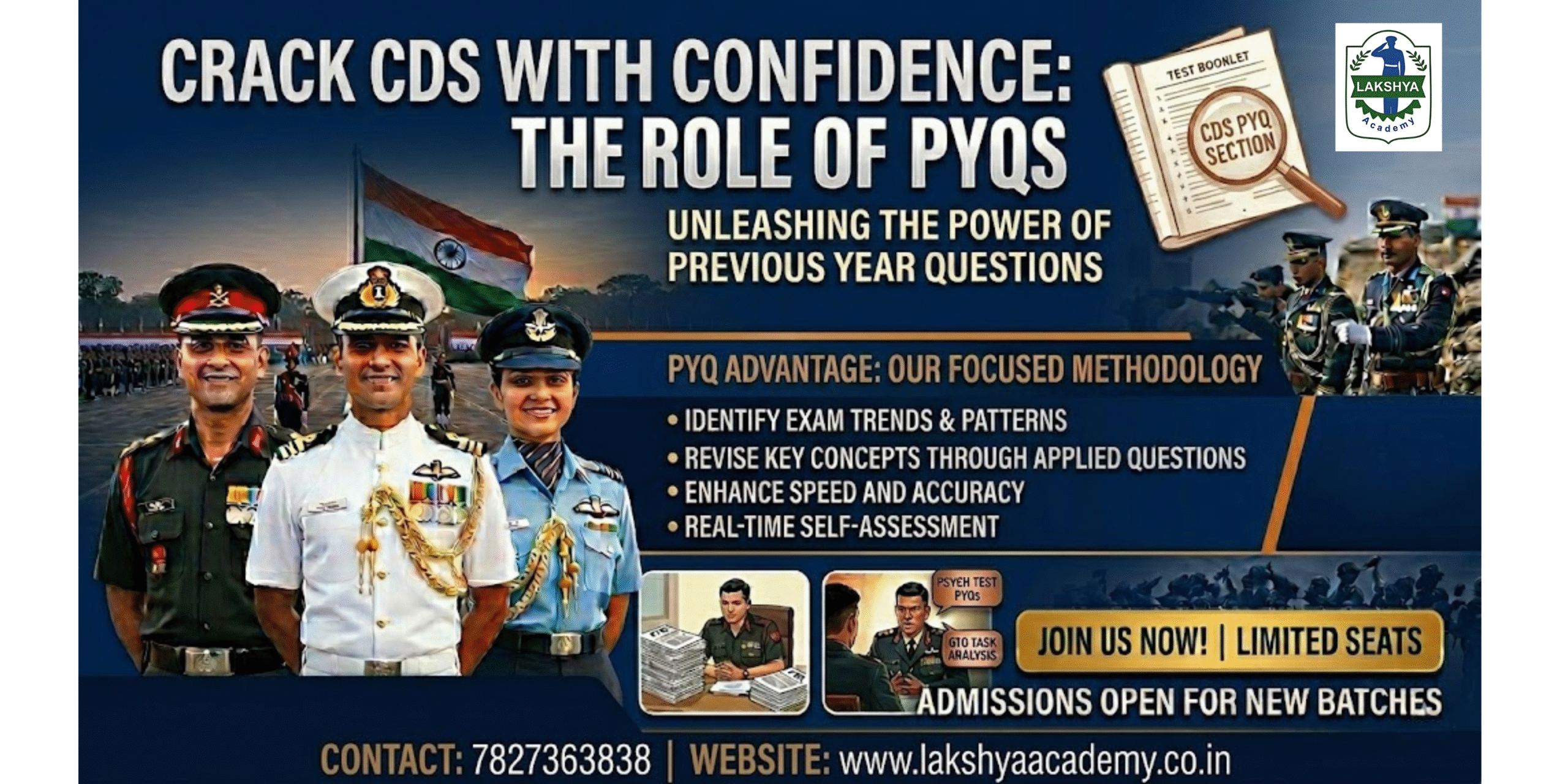 Role of PYQ in CDS Preparation | The Lakshya Academy