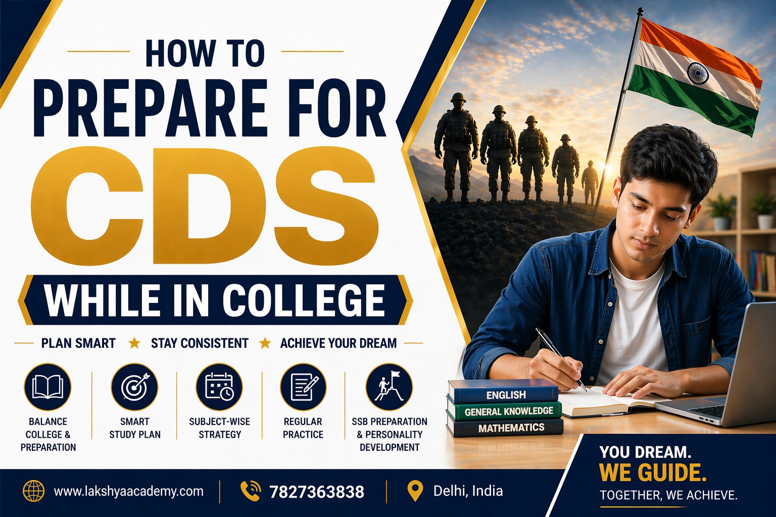 How to Prepare for CDS While in College | The Lakshya Academy