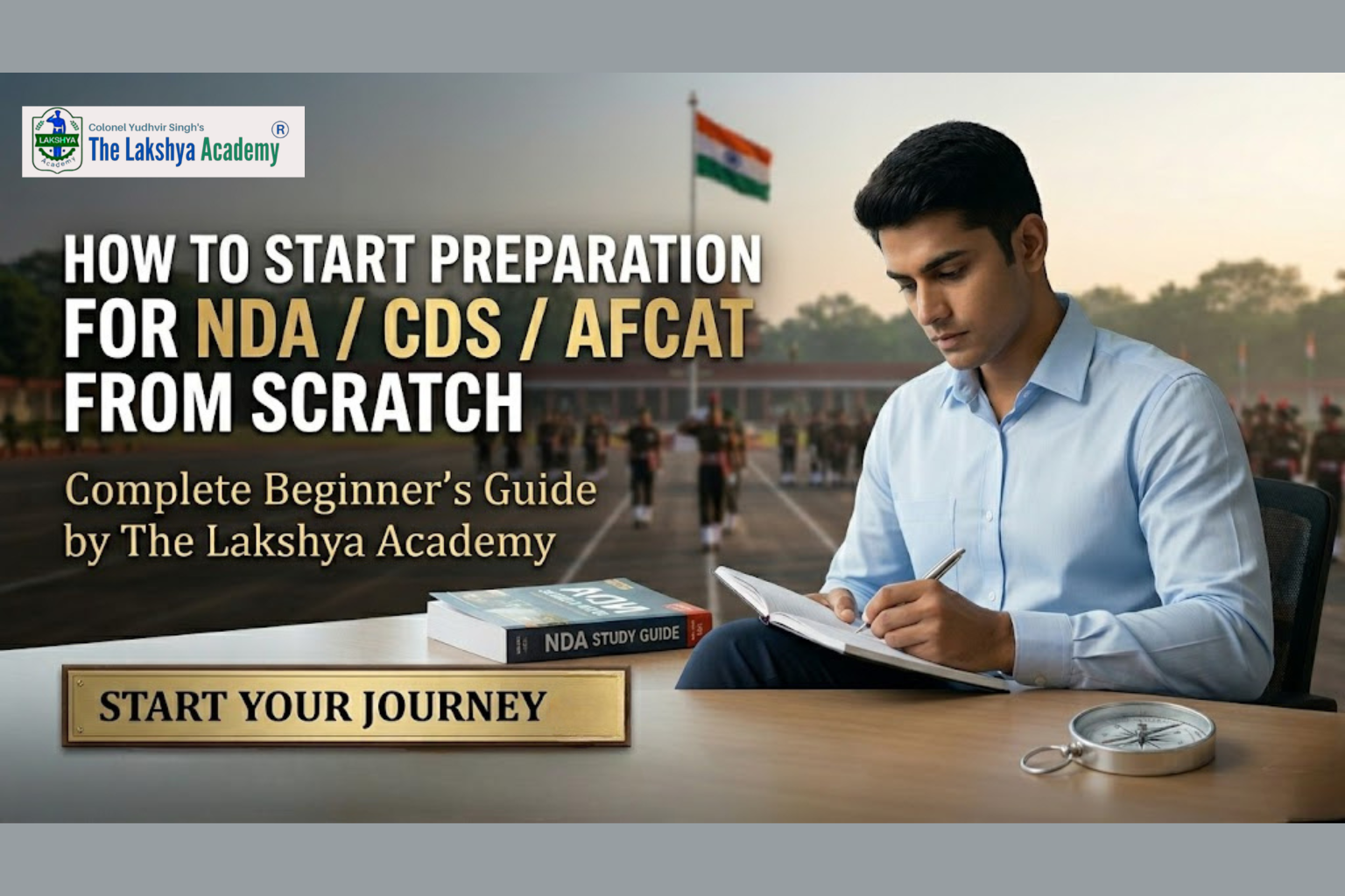 How to Start Preparation for NDA/CDS/AFCAT from Scratch – Complete Beginner’s Guide by The Lakshya Academy