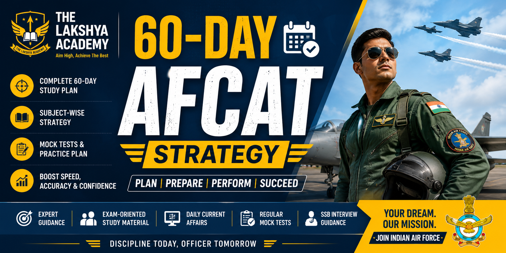 60-Day AFCAT Strategy | The Lakshya Academy