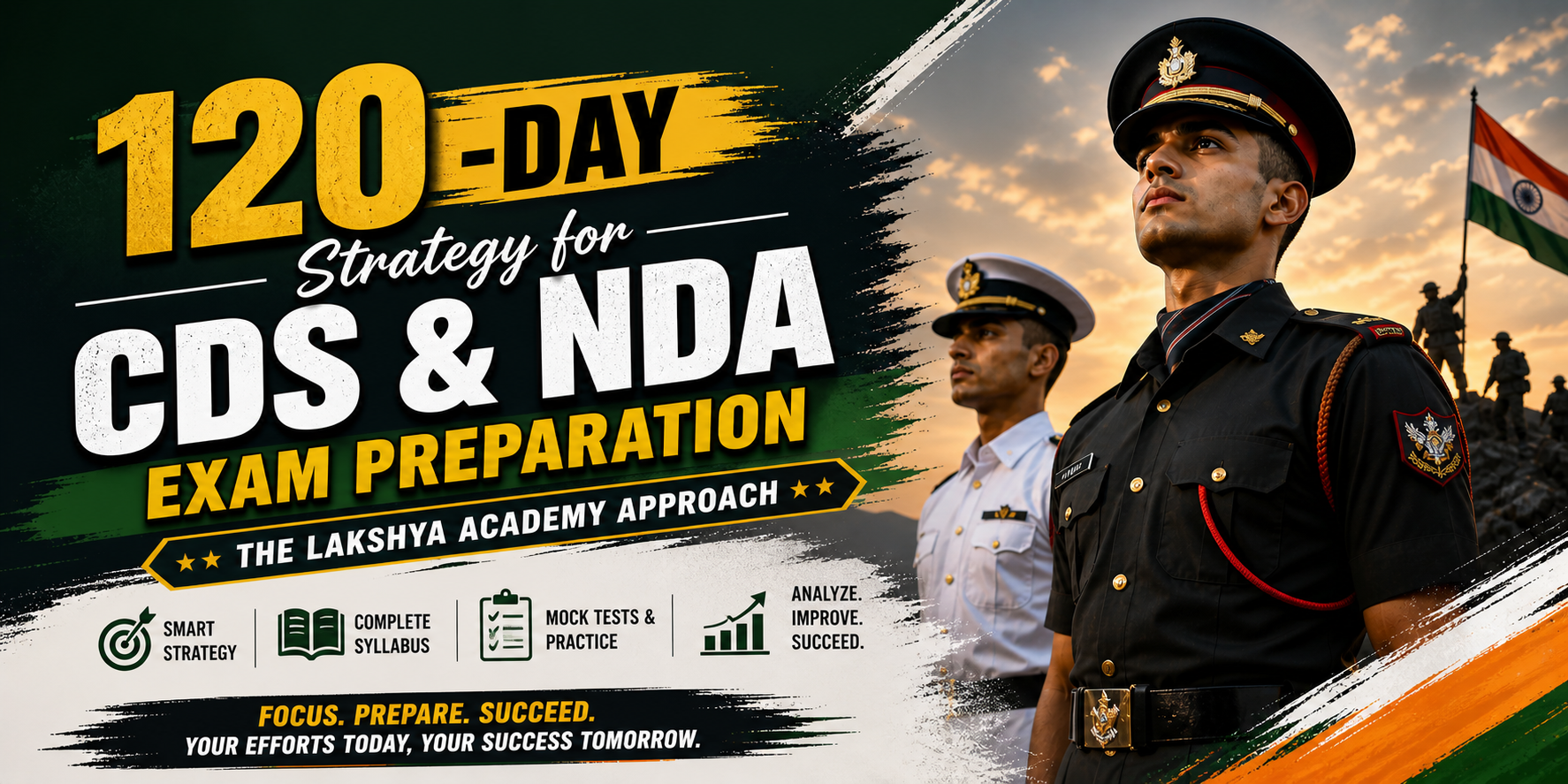 120-Day Strategy for CDS & NDA Exam Preparation | The Lakshya Academy Approach