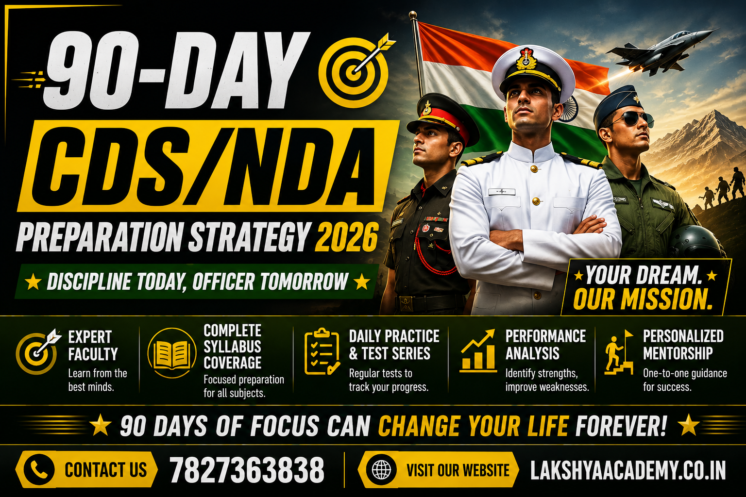 90-Day Strategy for CDS/NDA Preparation: Your Path to Defence Success