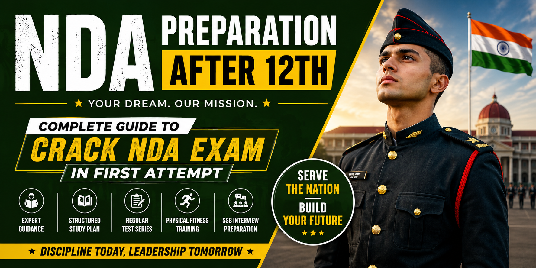 NDA Preparation After 12th: Complete Study Plan & Tips 2026 | The Lakshya Academy