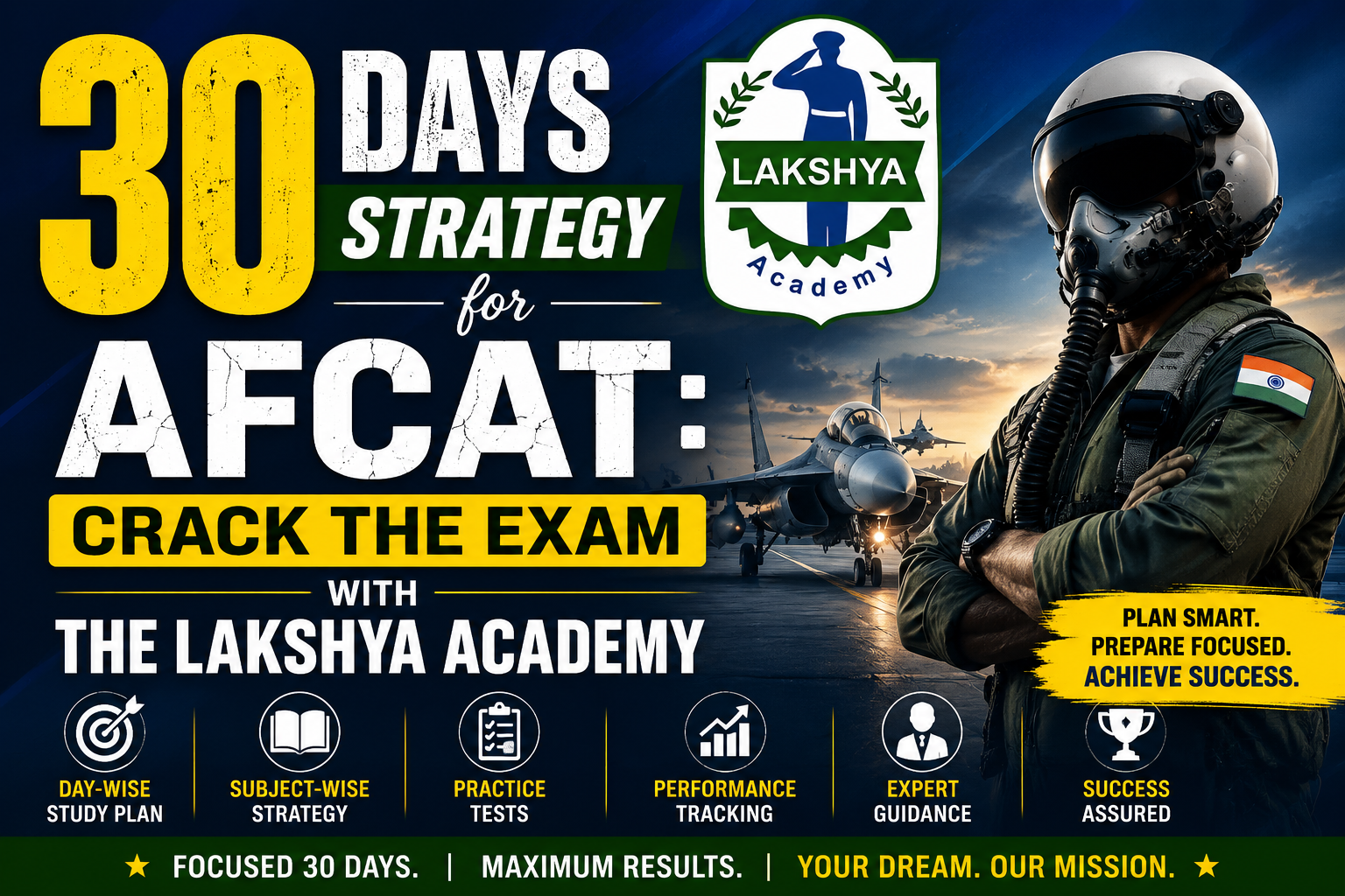 30 Days Strategy for AFCAT: Crack the Exam with The Lakshya Academy