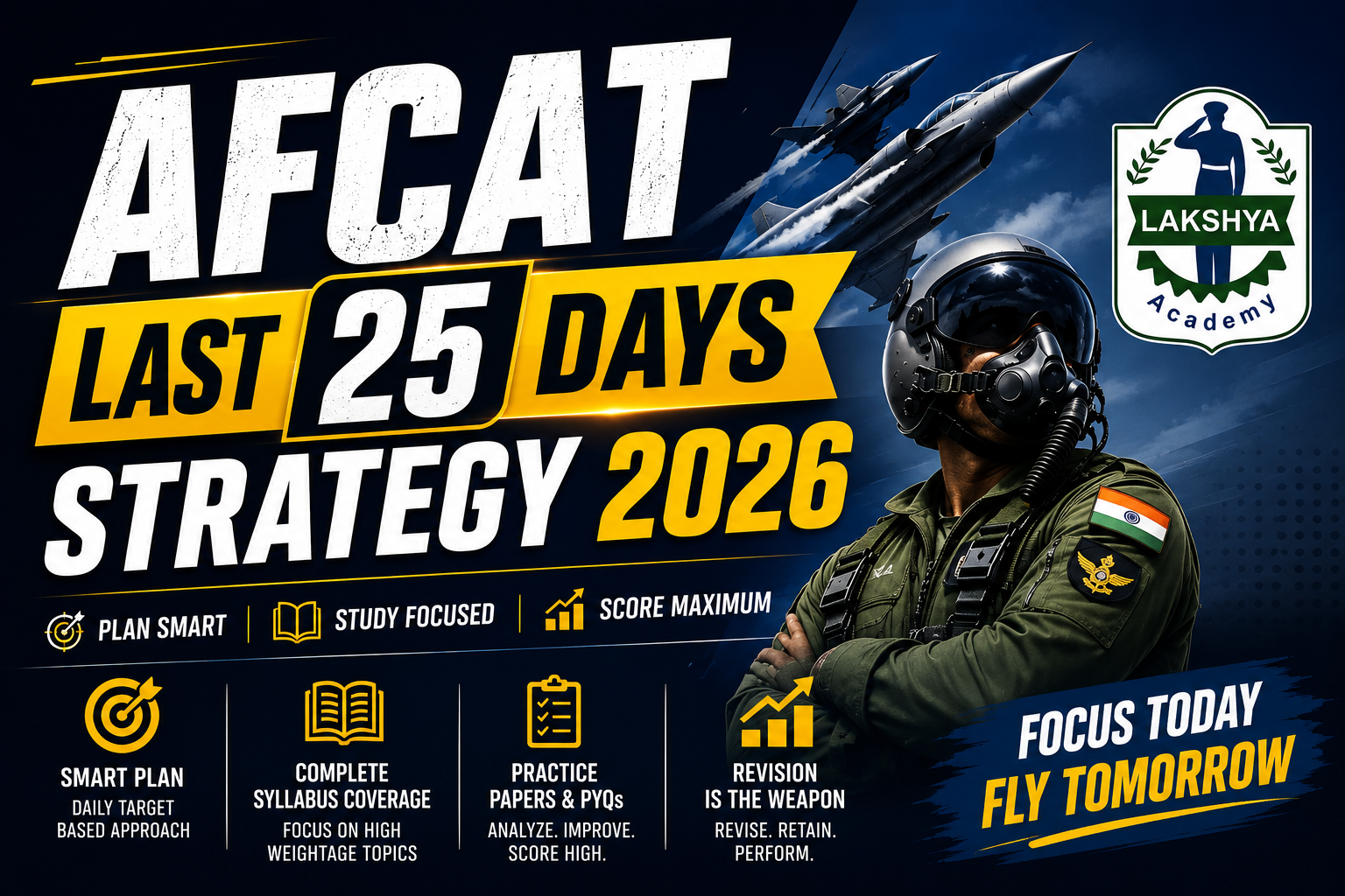 AFCAT Last 25 Days Strategy 2026 | The Lakshya Academy