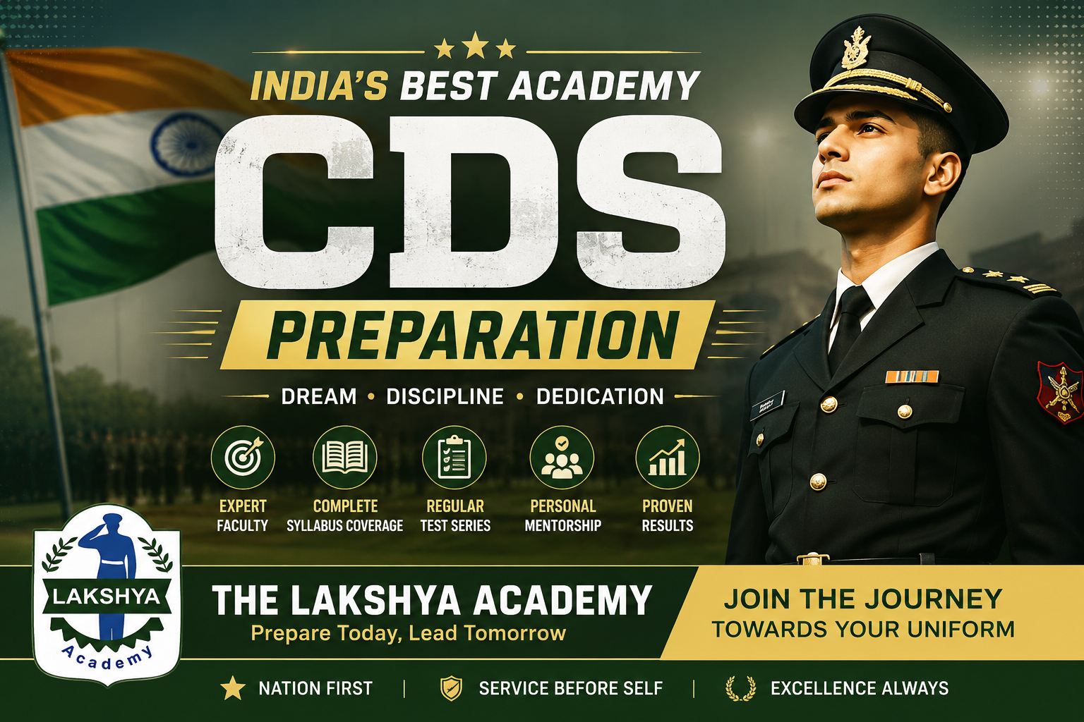 India’s Best Academy for CDS Preparation | The Lakshya Academy