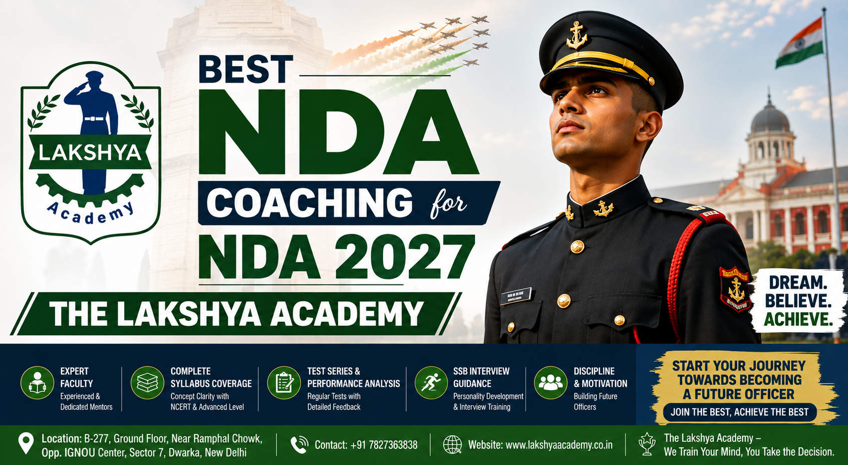 Best NDA Coaching for NDA 2027 | The Lakshya Academy
