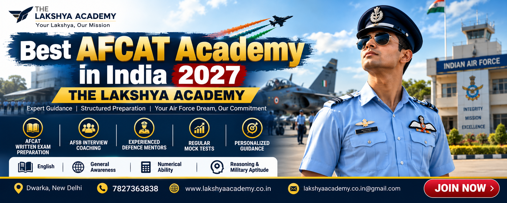 Best AFCAT Academy in India 2027 – The Lakshya Academy
