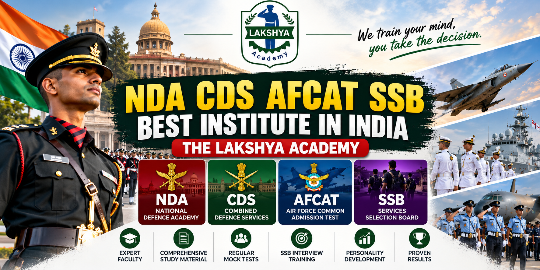 Best NDA, CDS, AFCAT & SSB Institute in India | The Lakshya Academy