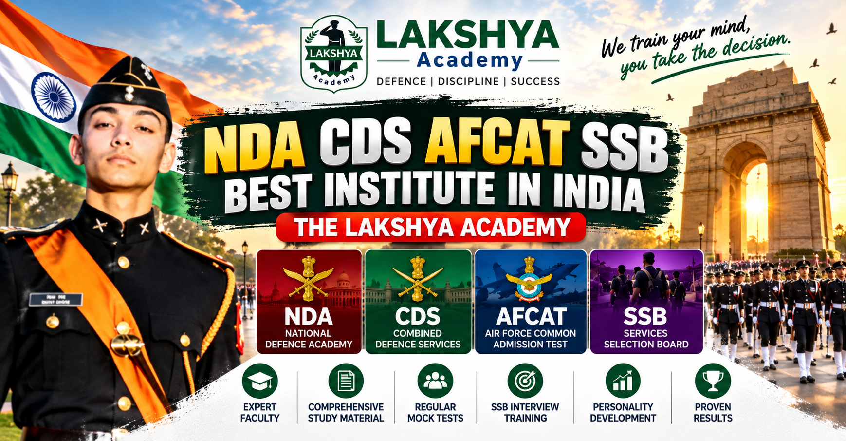 Best NDA, CDS, AFCAT & SSB Institute in India | The Lakshya Academy