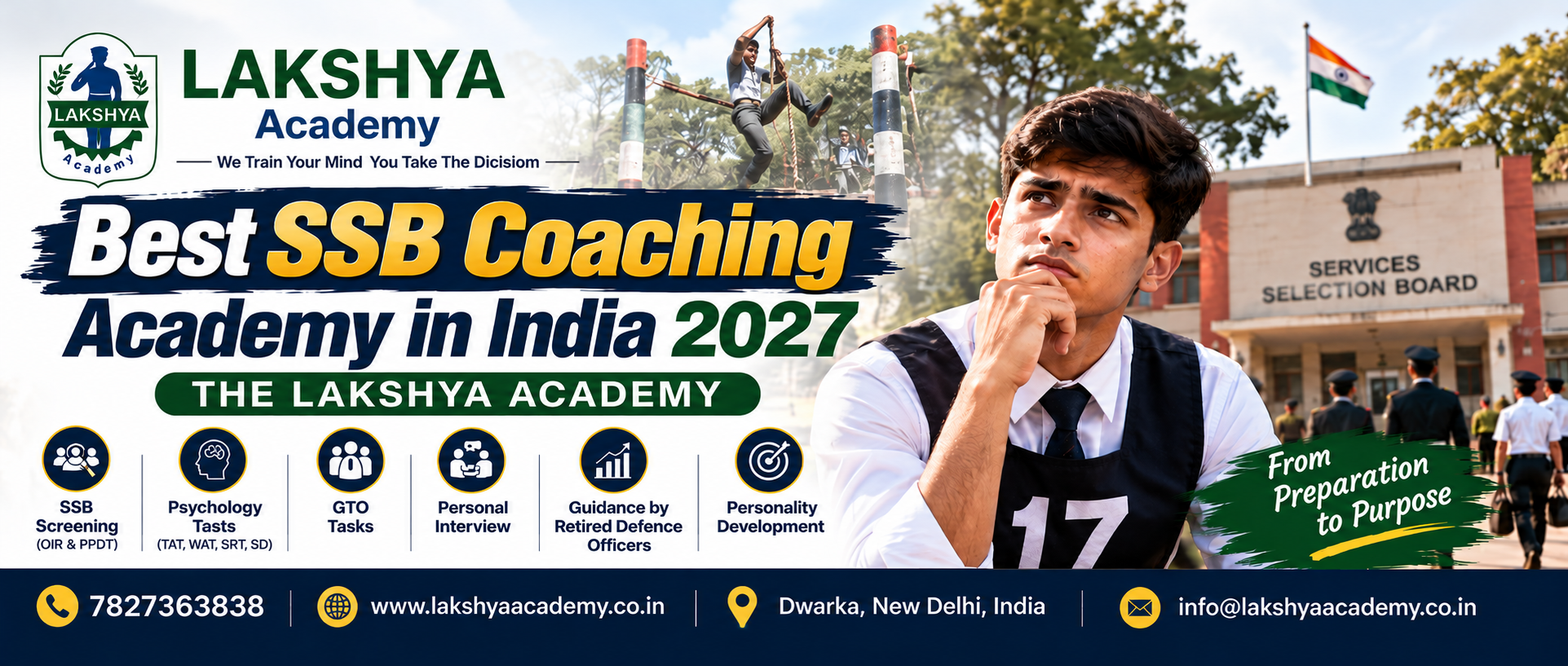 Best SSB Coaching Academy in India 2027 | The Lakshya Academy