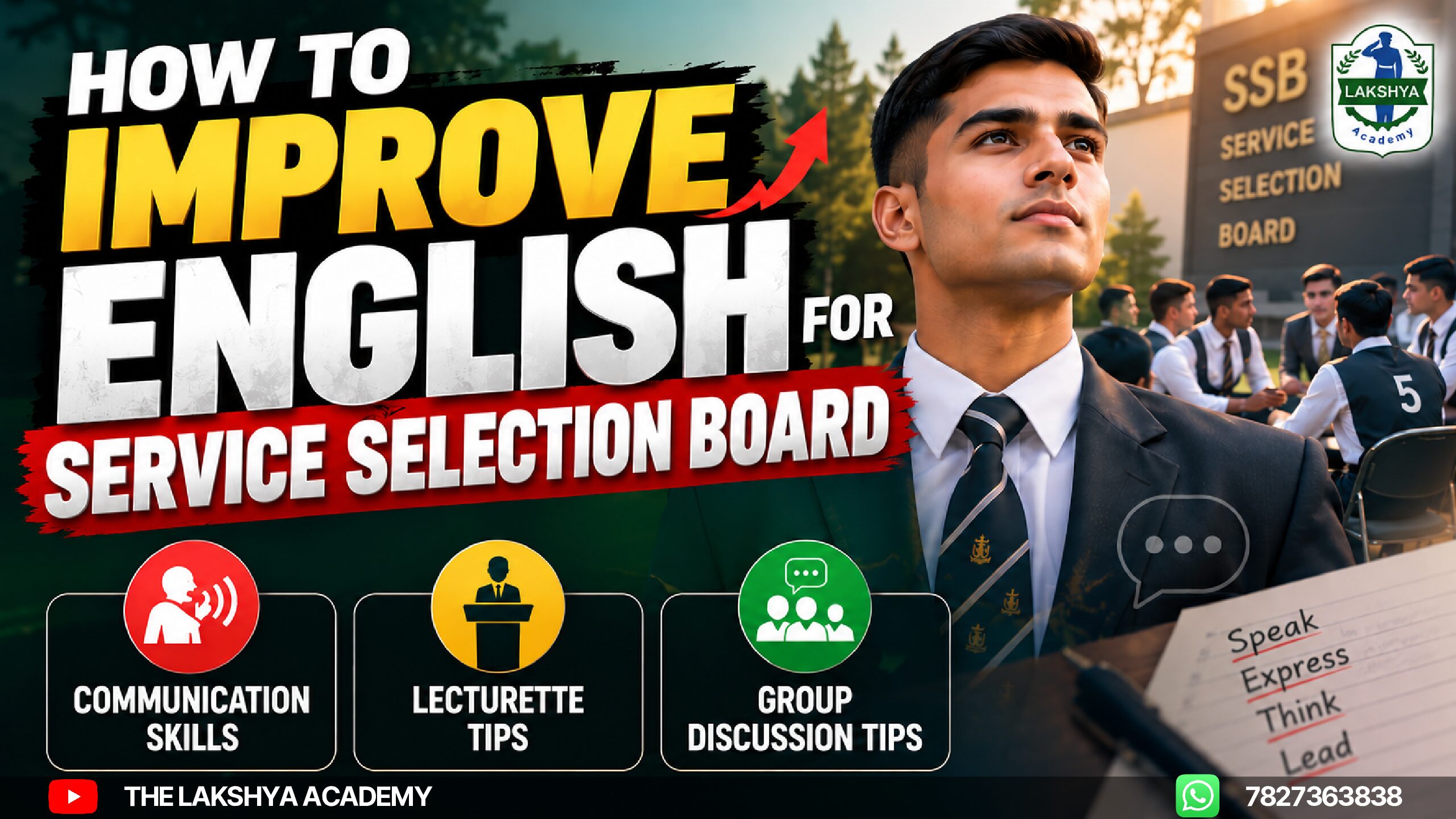 How to Improve English for SSB Interview 2027 | Communication Skills, Lecturette & GD Tips